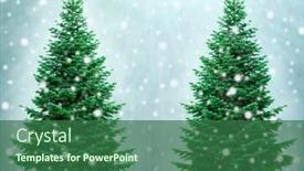 Presentation with merry christmas - Cool new presentation with christmas tree - isolated over vibrant colors background merry christmas and happy new year concept backdrop and a ocean colored foreground