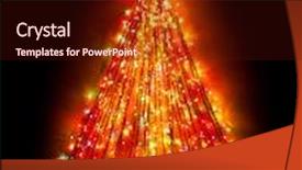  Presentation with christmas lights - Beautiful slide set featuring christmas tree lights shape backdrop and a wine colored foreground