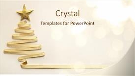  Presentation with christmas tree - Cool new presentation design with christmas tree made from ribbon backdrop and a cream colored foreground