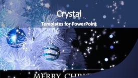  Presentation with white birch tree - Colorful PPT theme enhanced with christmas tree on bright background backdrop and a  colored foreground