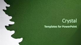  Presentation with paper cutting - Slide deck consisting of christmas tree paper cutting design card white and green color background and a tawny brown colored foreground