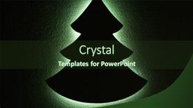  Presentation with paper cutting - Theme consisting of christmas-tree-paper-cutting-design background and a tawny brown colored foreground