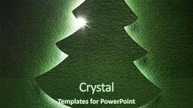  Presentation with paper cutting - Amazing slides having christmas tree paper cutting design card papercraft backdrop and a tawny brown colored foreground