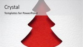  Presentation with paper cutting - Cool new presentation design with christmas tree paper cutting design backdrop and a light gray colored foreground