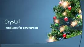  Presentation with shiny - Amazing slide deck having christmas tree part with shiny backdrop and a ocean colored foreground