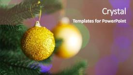 Presentation with classy - Presentation with christmas tree with decor background and a  colored foreground