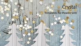  Presentation with designs christmas - PPT theme enhanced with christmas tree background and a light gray colored foreground