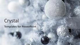  Presentation with christmas tree - Presentation design consisting of christmas tree background and a lemonade colored foreground