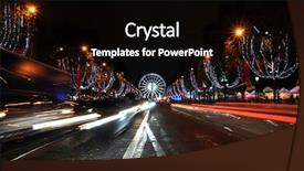  Presentation with truck - Cool new theme with christmas truck - champs elyses at night backdrop and a black colored foreground