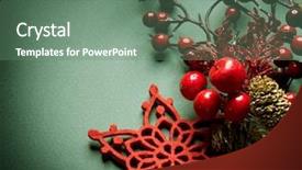  Presentation with vintage christmas - Cool new presentation theme with christmas vintage decoration backdrop and a ocean colored foreground