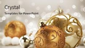  Presentation with vintage christmas - Presentation theme featuring christmas vintage decoration background and a lemonade colored foreground