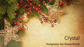 Presentation with vintage christmas - Cool new presentation theme with christmas vintage greeting card backdrop and a lemonade colored foreground