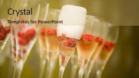  Presentation with champagne - Amazing presentation theme having christmas wedding - champagne in glasses with fresh backdrop and a yellow colored foreground