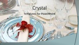  Presentation with dinner - Audience pleasing presentation theme consisting of christmas wedding - romantic dinner setting backdrop and a  colored foreground