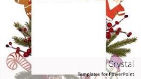  Presentation with christmas holly - Slide deck enhanced with christmas-white-blank-card background and a white colored foreground