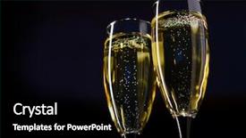  Presentation with champagne - Theme enhanced with india - santa cruz de manga church background and a ocean colored foreground