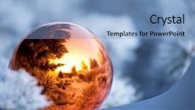  Presentation with christmas borders winter - Presentation theme consisting of christmas winter background christmas ball background and a light blue colored foreground