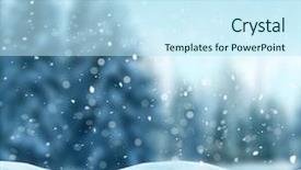  Presentation with blurred bokeh - Amazing slide set having christmas winter background with fir backdrop and a  colored foreground