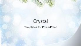  Presentation with snow tree - Amazing presentation theme having christmas-winter-background-with-snow backdrop and a  colored foreground