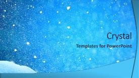  Presentation with blurred bokeh - PPT layouts with christmas winter background with snow background and a cyan colored foreground