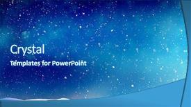  Presentation with new year card - Beautiful PPT theme featuring christmas winter background with snow backdrop and a ocean colored foreground