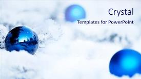  Presentation with christmas silver blue turquoise baubles - Beautiful theme featuring christmas winter blue background ornaments backdrop and a  colored foreground