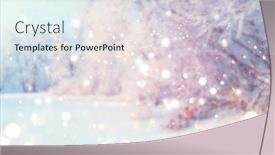  Presentation with design christmas holiday - Slide set enhanced with christmas-winter-blurred-background-xmas background and a sky blue colored foreground