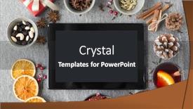  Presentation with mulled wine - Cool new slide deck with hot mulled wine dry orange backdrop and a dark gray colored foreground