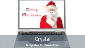  Presentation with white christmas - Amazing PPT layouts having christmas-with-santa-claus-santa backdrop and a gray colored foreground