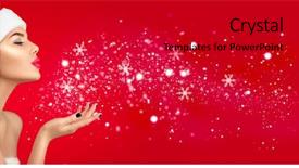  Presentation with girl christmas - Cool new theme with christmas woman beauty model girl backdrop and a crimson colored foreground