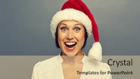  Presentation with kittens christmas holiday red christmas - Cool new theme with christmas woman in red hat backdrop and a lemonade colored foreground