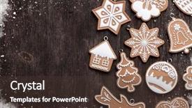  Presentation with cookies christmas - Cool new slides with christmas wooden background with gingerbread backdrop and a tawny brown colored foreground