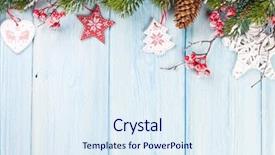  Presentation with snow tree - Amazing PPT layouts having christmas wooden background with snow backdrop and a sky blue colored foreground