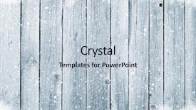  Presentation with white snow - Slide deck having christmas wooden background with snow background and a lemonade colored foreground