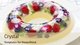  Presentation with christmas kids clipart - Colorful theme enhanced with christmas wreath bavarois homemade jelly backdrop and a lemonade colored foreground