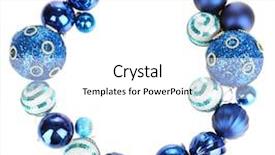  Presentation with white christmas - Slide deck with christmas wreath of colorful balls background and a white colored foreground