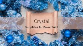  Presentation with parchment - Amazing PPT layouts having christmas wreath with parchment on wood backdrop and a lemonade colored foreground