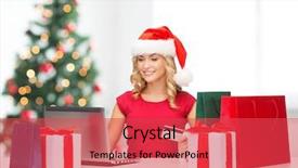  Presentation with online grocery shopping - Cool new presentation with christmas x-mas online shopping backdrop and a red colored foreground