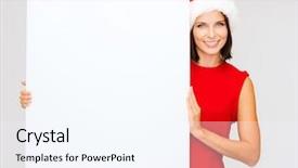  Presentation with christmas sale - PPT theme with mas people advertisement sale concept background and a sky blue colored foreground