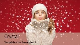  Presentation with diversity students friends happiness concept - Audience pleasing presentation theme consisting of christmas x-mas people happiness backdrop and a lemonade colored foreground