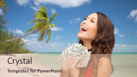  Presentation with bonus - PPT theme consisting of christmas x-mas sale banking background and a lemonade colored foreground