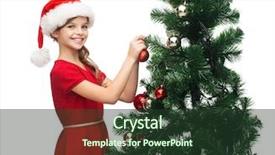  Presentation with girl christmas - Presentation theme with guy in hat and scarf lies by fir tree and shows thumbs up celebration and gift concept santa claus with happy face with bureau and christmas tree on background man with beard holds present box background and a light gray colored foreground