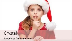  Presentation with christmas girl - Cool new PPT theme with secret info template - christmas xmas holidays and advertisement backdrop and a lemonade colored foreground