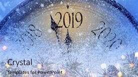  Presentation with christmass - Presentation theme consisting of christmass or new year background and a light blue colored foreground