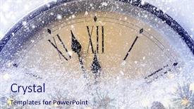  Presentation with christmass - Audience pleasing PPT theme consisting of christmass or new year backdrop and a sky blue colored foreground