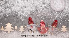  Presentation with christmas card - Amazing PPT theme having christmastree - christmas greeting card noel festive backdrop and a  colored foreground