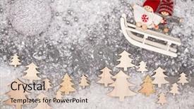  Presentation with new year card - Amazing PPT layouts having christmastree - christmas greeting card noel festive backdrop and a  colored foreground