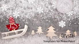  Presentation with christmas card - Audience pleasing PPT theme consisting of christmastree - christmas greeting card noel festive backdrop and a  colored foreground