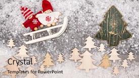  Presentation with new year card - Colorful presentation enhanced with christmastree - christmas greeting card noel festive backdrop and a  colored foreground