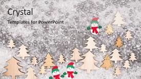  Presentation with new year card - Colorful PPT theme enhanced with christmastree - christmas greeting card noel festive backdrop and a  colored foreground